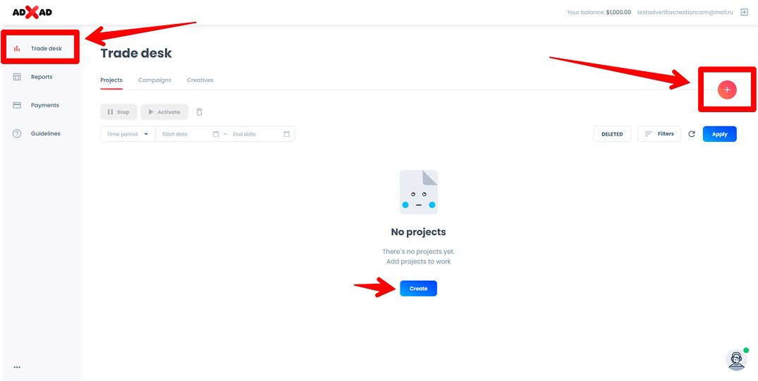 How to create a project?